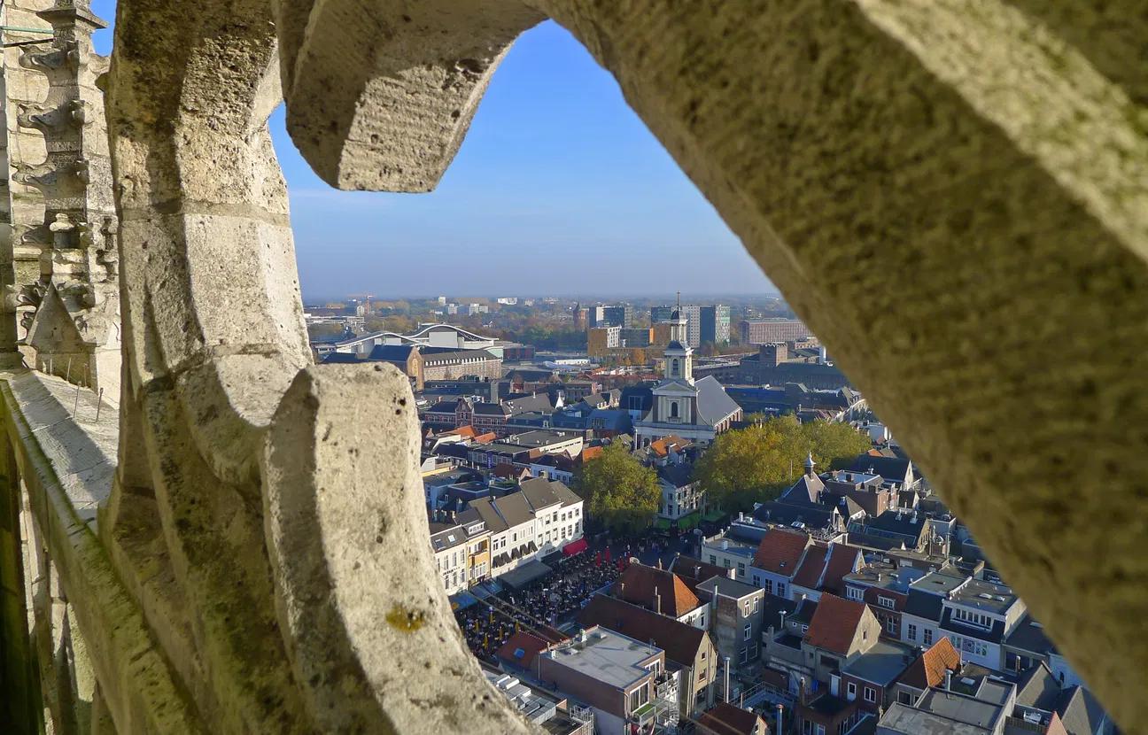 Uitzicht op Breda vanaf de Grote Toren